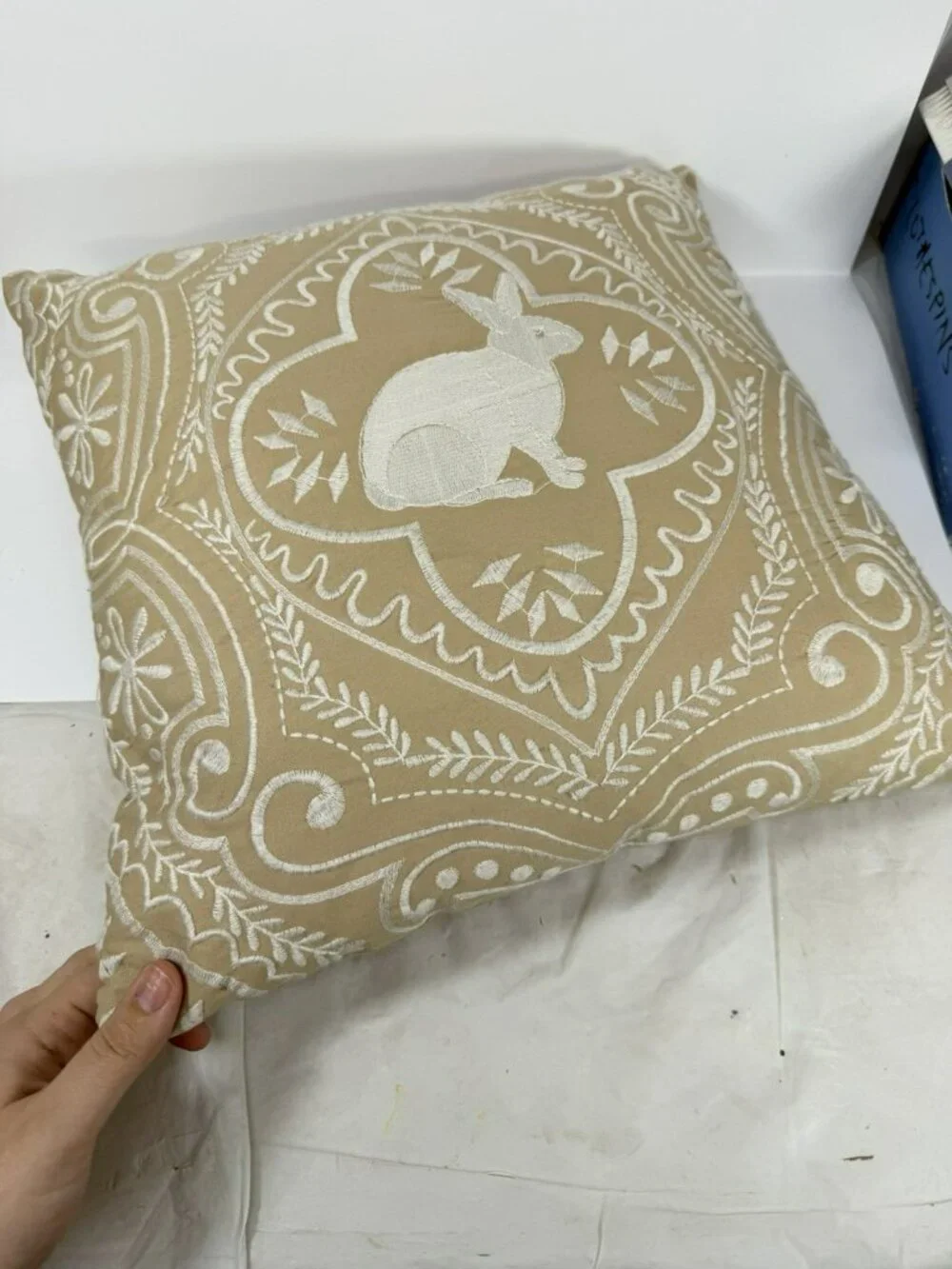 Pier 1 Imports Easter Bunny Throw Pillow 15